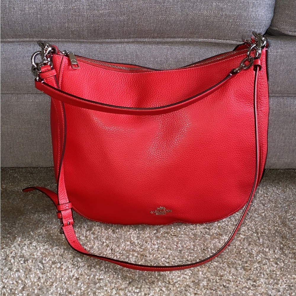 Coach Crossbody Bag- Vibrant Red-Large